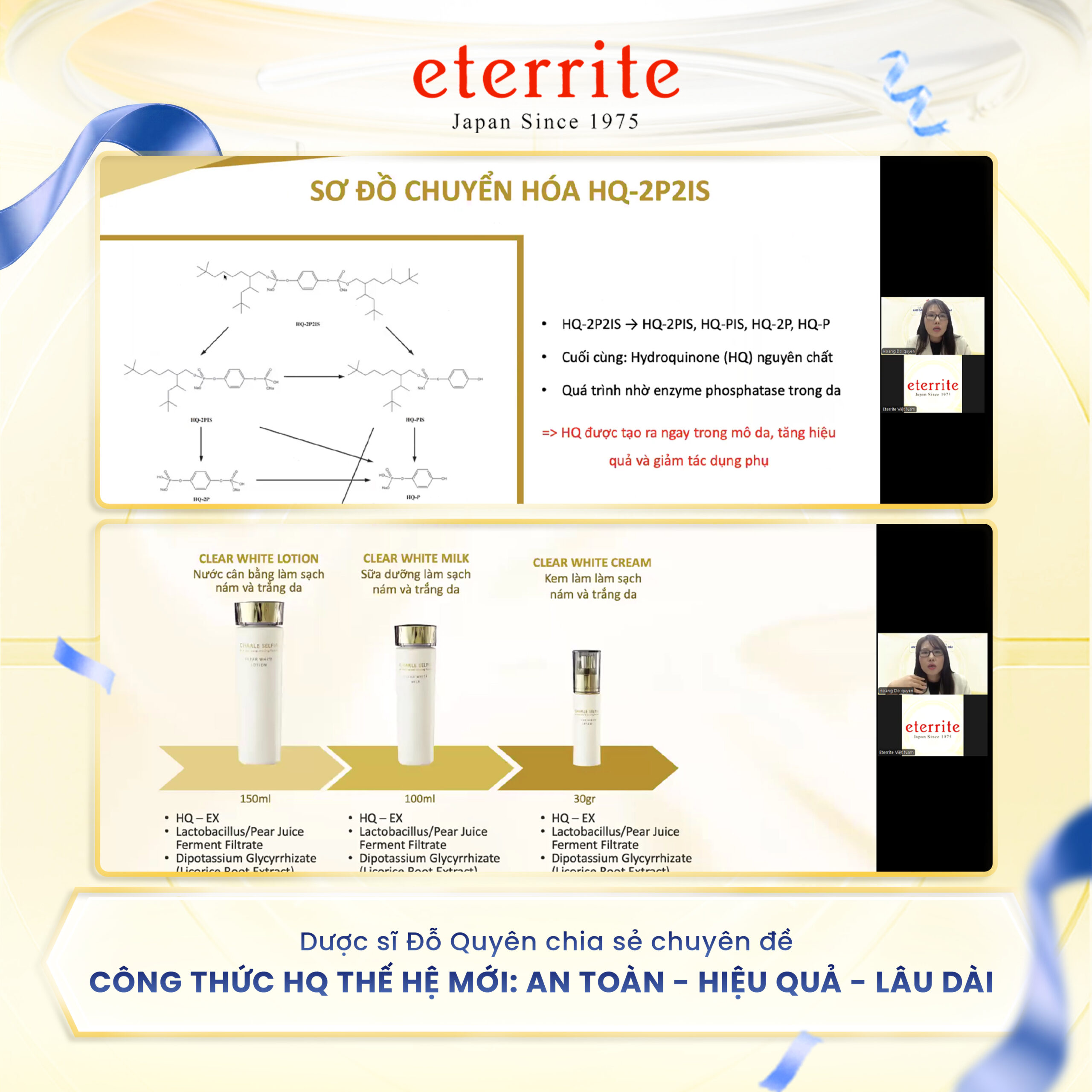 Dược sĩ Đỗ Quyên chia sẻ chuyên đề "Công Thức HQ Thế Hệ Mới: An Toàn - Hiệu Quả - Lâu Dài"