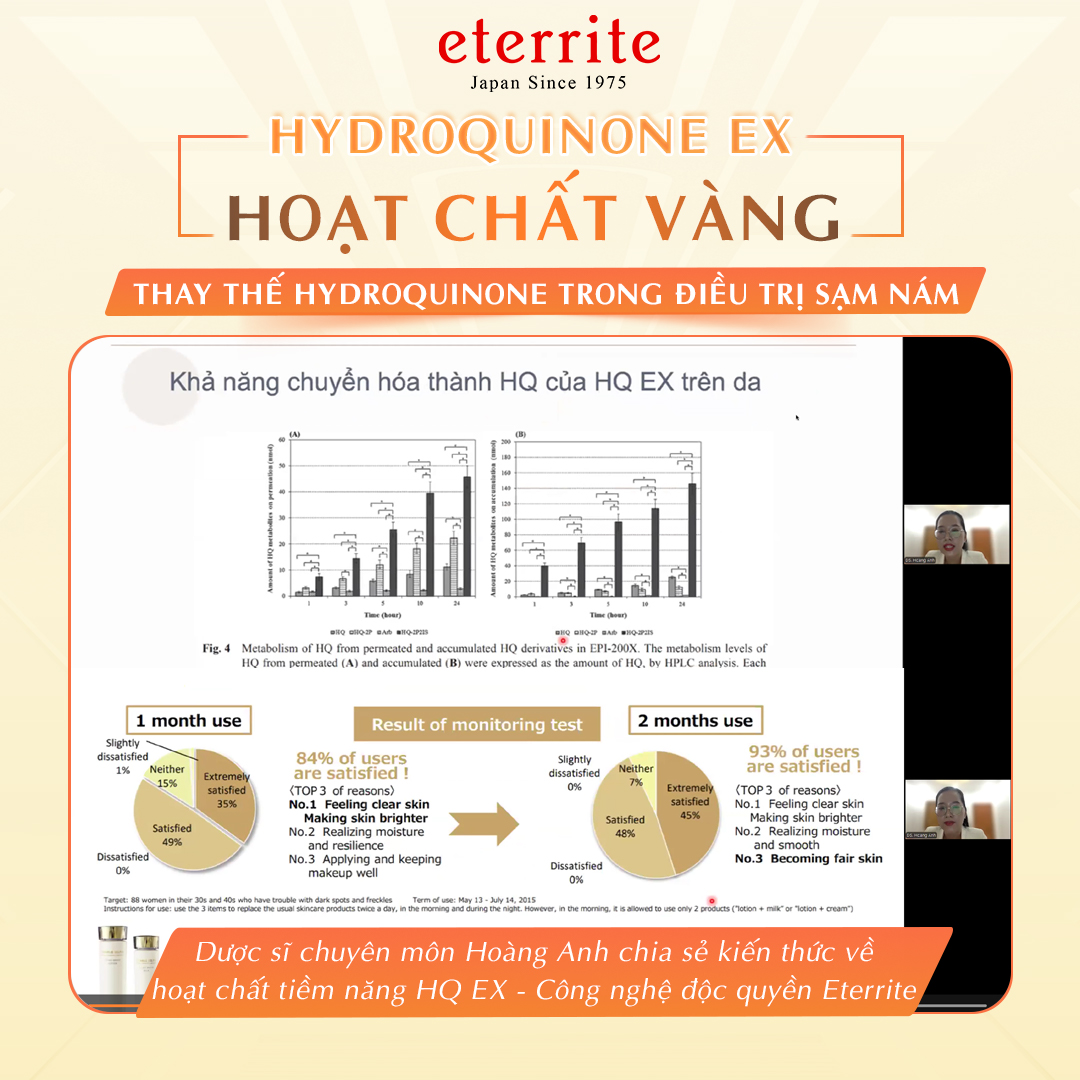 Dược sĩ Hoàng Anh chia sẻ về hoạt chất HQ EX - hoạt chất vàng thay thế Hydroquinone