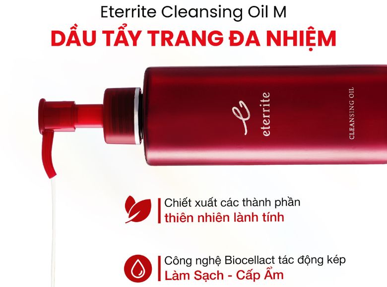 Eterrite Cleansing Oil - Dầu tẩy trang chân ái cho mọi loại da