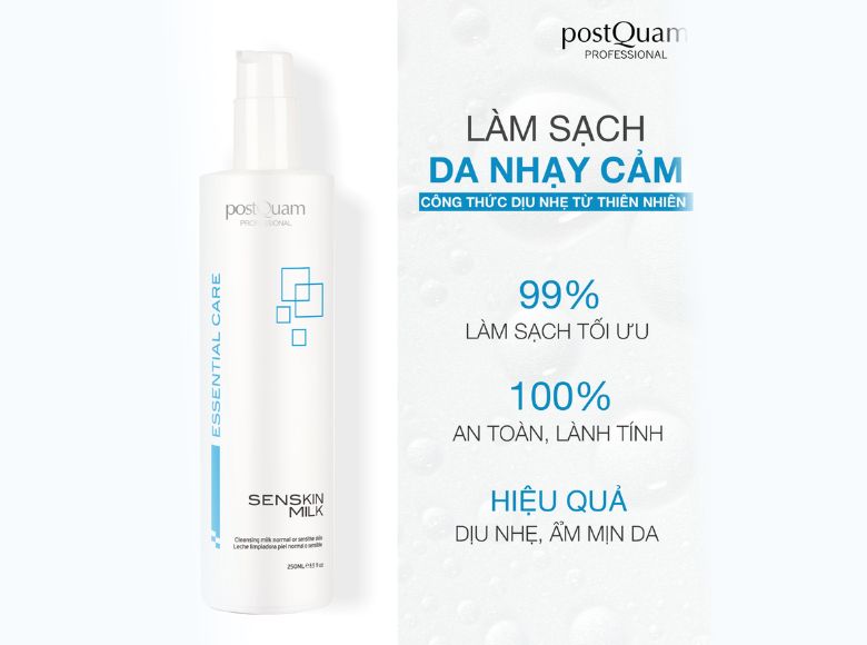 sữa rửa mặt cho da nhạy cảm